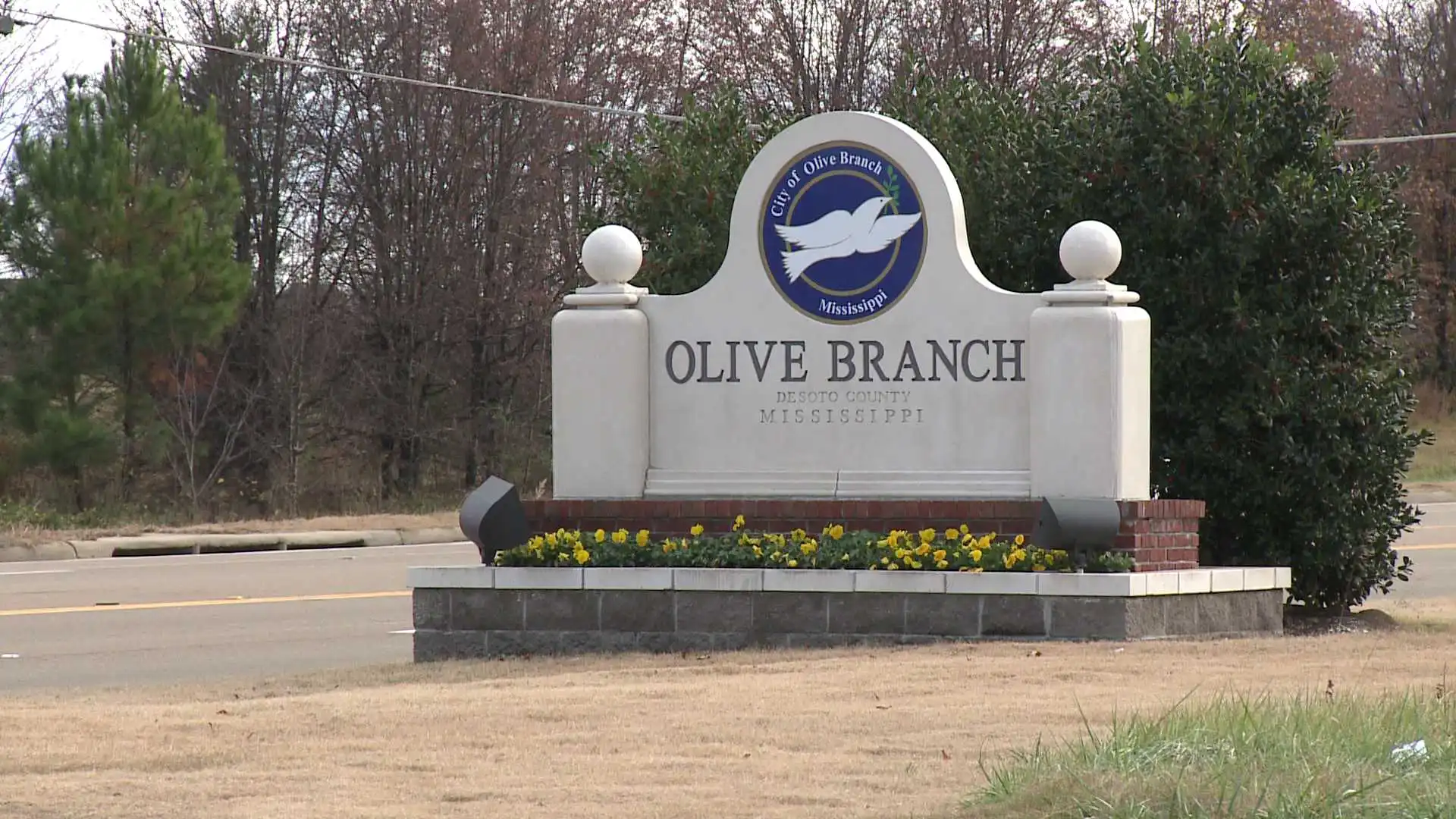 City of Olive Branch, Mississippi welcome sign